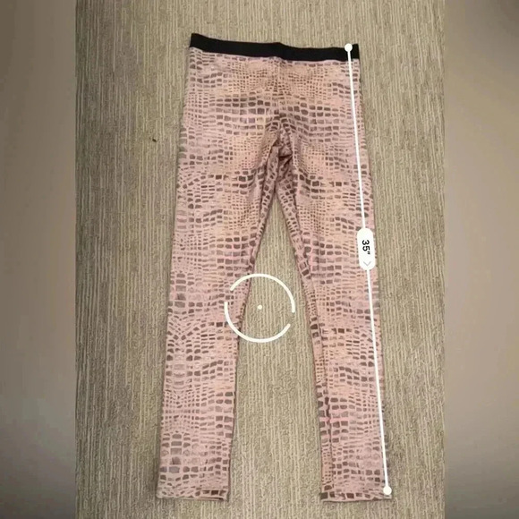 GRACE MEDIUM PINK AND DARK GRAY LEGGINGS - Picture 9 of 9